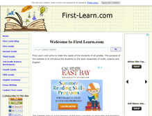 Tablet Screenshot of first-learn.com